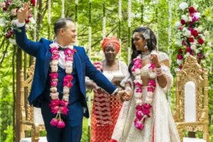 A Couple Getting Married, Interracial marriage, Interracial couple, intercultural marriage