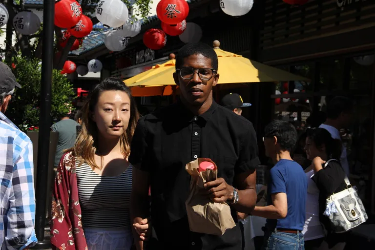 a couple in an intercultural relationship.