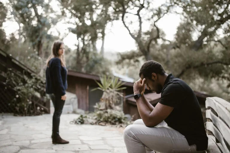 Woman Looking at the Stressed Man. After Cheating and infidelity, can you rebuild trust in relationships?